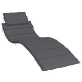 Vidaxl Lounger Cushion 186x58x4 cm Oxford stof Anthracite -farvet