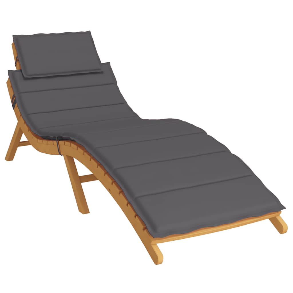 Vidaxl Lounger Cushion 186x58x4 cm Oxford stof Anthracite -farvet