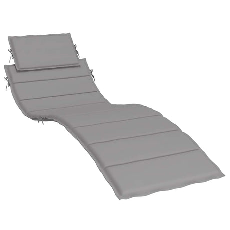 Vidaxl Lounger Cushion 186x58x4 cm Oxford stof grå