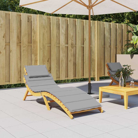 Vidaxl Lounger Cushion 186x58x4 cm Oxford stof grå