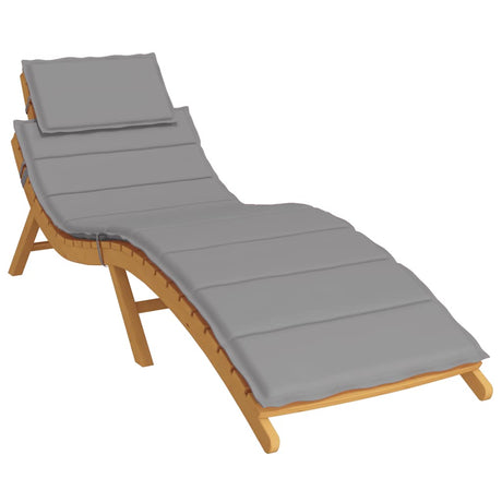 Vidaxl Lounger Cushion 186x58x4 cm Oxford stof grå