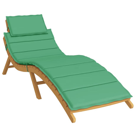 Vidaxl Lounger Cushion 186x58x4 cm Oxford Fabric Green
