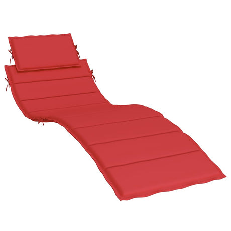 Vidaxl Lounge Pushion 186x58x4 cm Oxford stof rød