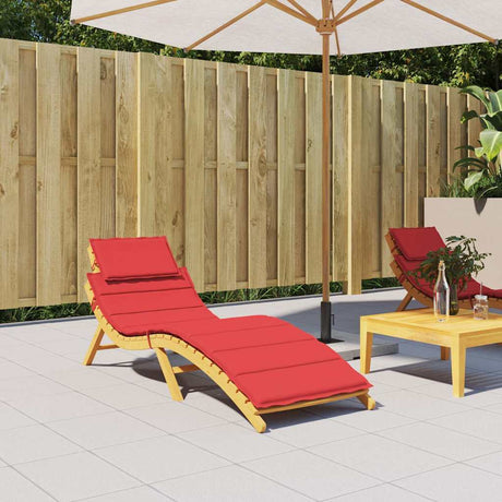 Vidaxl Lounge Pushion 186x58x4 cm Oxford stof rød