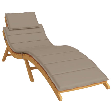 Vidaxl Lounger Cushion 186x58x4 cm Oxford Fabric Taupe