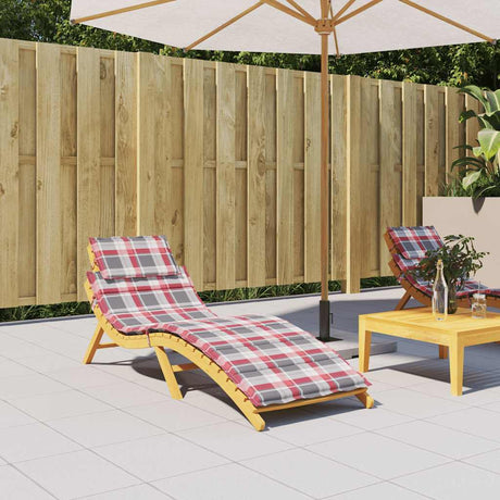 Vidaxl Lounger Cushion 186x58x4 cm Oxford Fabric Diamond Mønster Rød