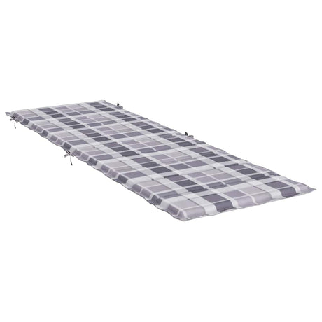 Vidaxl Lounger Cushion 186x58x4 cm Oxford Fabric Diamond Mønster Grå