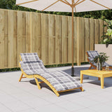 Vidaxl Lounger Cushion 186x58x4 cm Oxford Fabric Diamond Mønster Grå