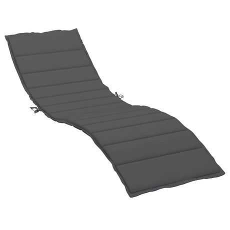 Vidaxl Lounger Cushion 200x50x3cm Oxford stof Anthracite -farvet
