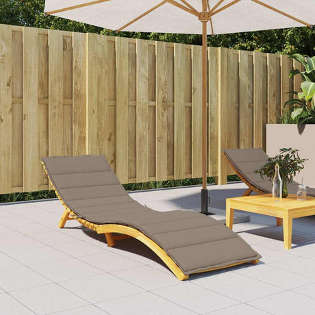Vidaxl Lounger Cushion 200x60x3 cm Oxford Fabric Taupe