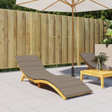 Vidaxl Lounger Cushion 200x60x3 cm Oxford Fabric Taupe