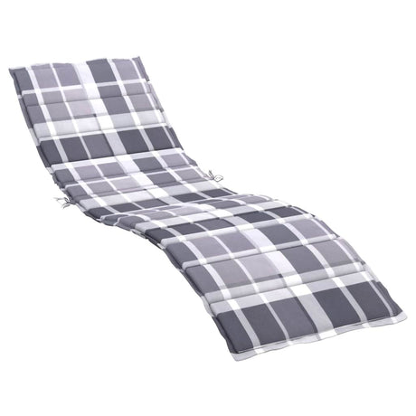Vidaxx liggestolspude 200x60x3 cm oxford stof diamantmønster grå