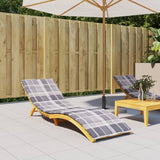 Vidaxx liggestolspude 200x60x3 cm oxford stof diamantmønster grå