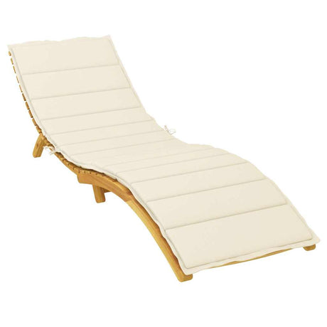 Vidaxl Lounger Cushion 200x70x3 cm Oxford Fabric Cream -farvet
