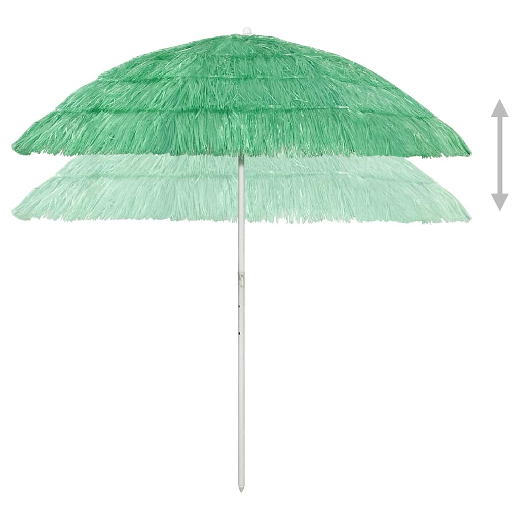 Vidaxl Strandparasol Hawaii 240 cm grøn