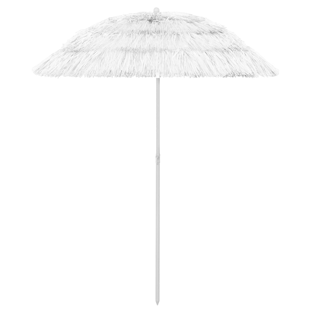 Vidaxl Strandparasol Hawaii 180 cm hvid
