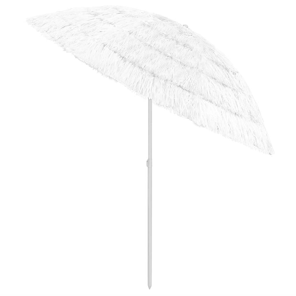VidaXL strandparasol Hawaii 240 cm hvid