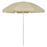 Vidaxl strandparasol 240 cm zandgeel