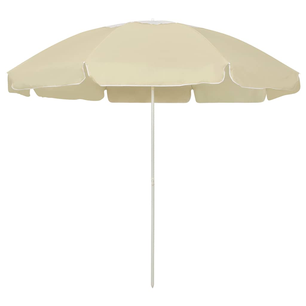 Vidaxl strandparasol 240 cm zandgeel