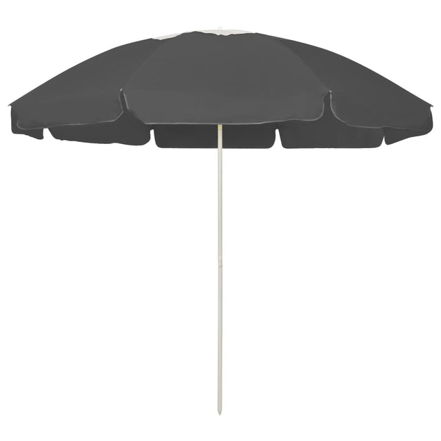 Vidaxl strandparasol 240 cm antracietkleurig