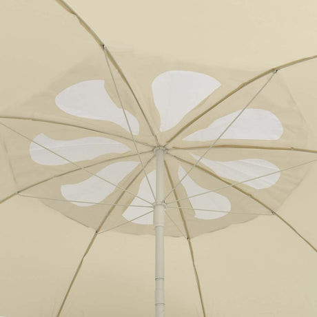 Vidaxl strandparasol 300 cm zandgeel