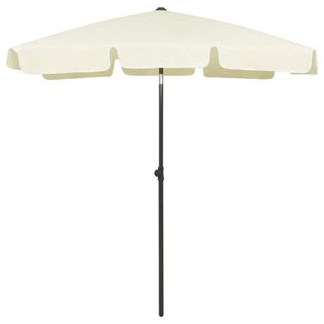 Vidaxl Strandparasol 180x120 cm sandgul