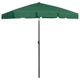 VidaXL Strandparasol 180x120 cm grøn
