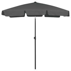 Vidaxl Strandparasol 180x120 cm antracit -farvet