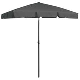 Vidaxl Strandparasol 180x120 cm antracit -farvet