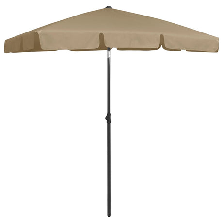 Vidaxl Strandparasol 180x120 cm taupe