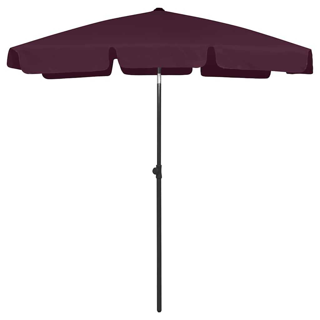 Vidaxl Strandparasol 180x120 cm Bordeaux rød