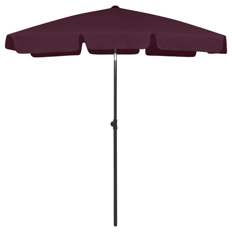 Vidaxl Strandparasol 180x120 cm Bordeaux rød