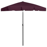 Vidaxl Strandparasol 180x120 cm Bordeaux rød