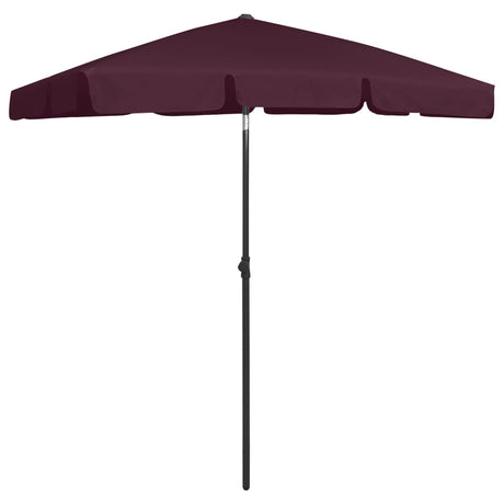 Vidaxl Strandparasol 180x120 cm Bordeaux rød