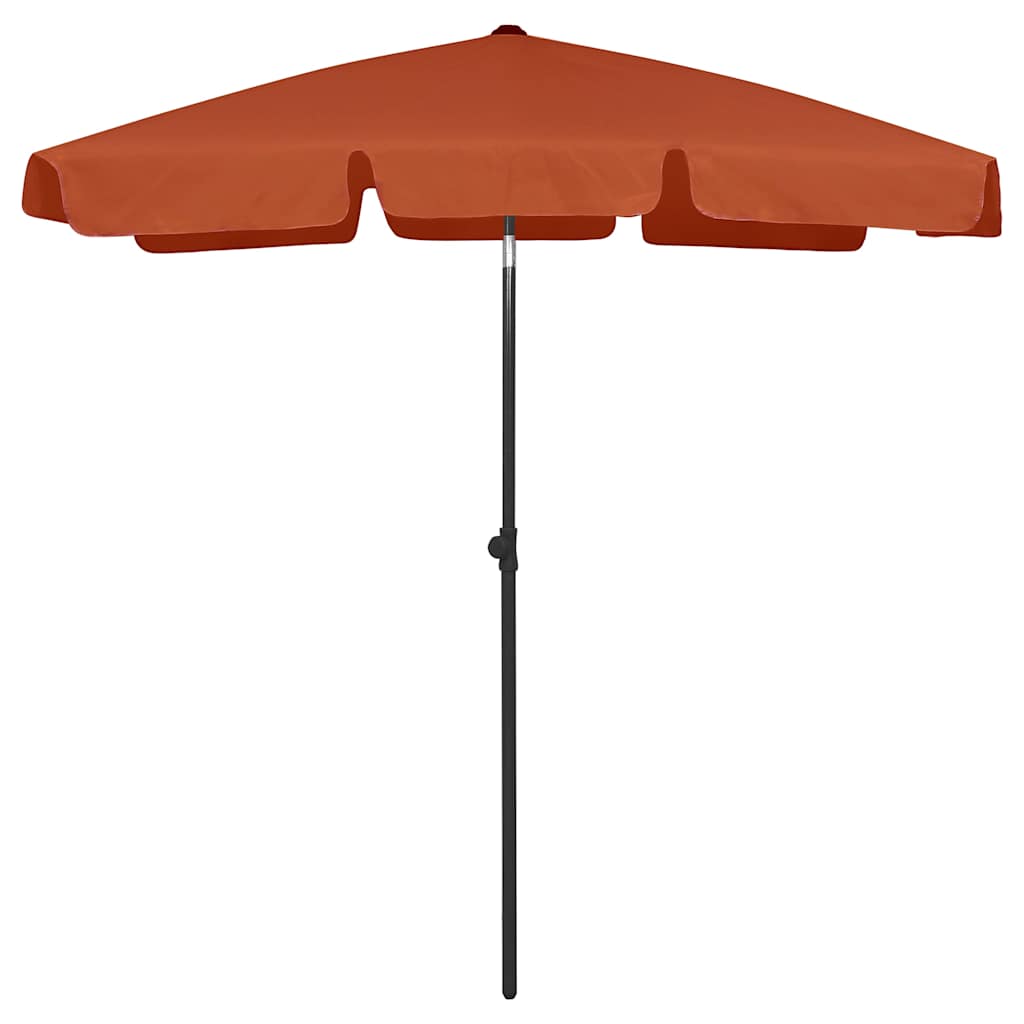 Vidaxx strandparasol 180x120 cm terracotta farvet