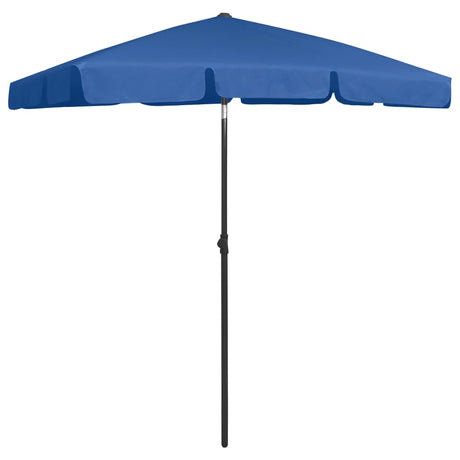 Vidaxl Strandparasol 180x120 cm azurblå