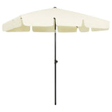 Vidaxl Strandparasol 200x125 cm sandgul