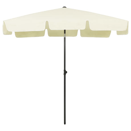 Vidaxl Strandparasol 200x125 cm sandgul