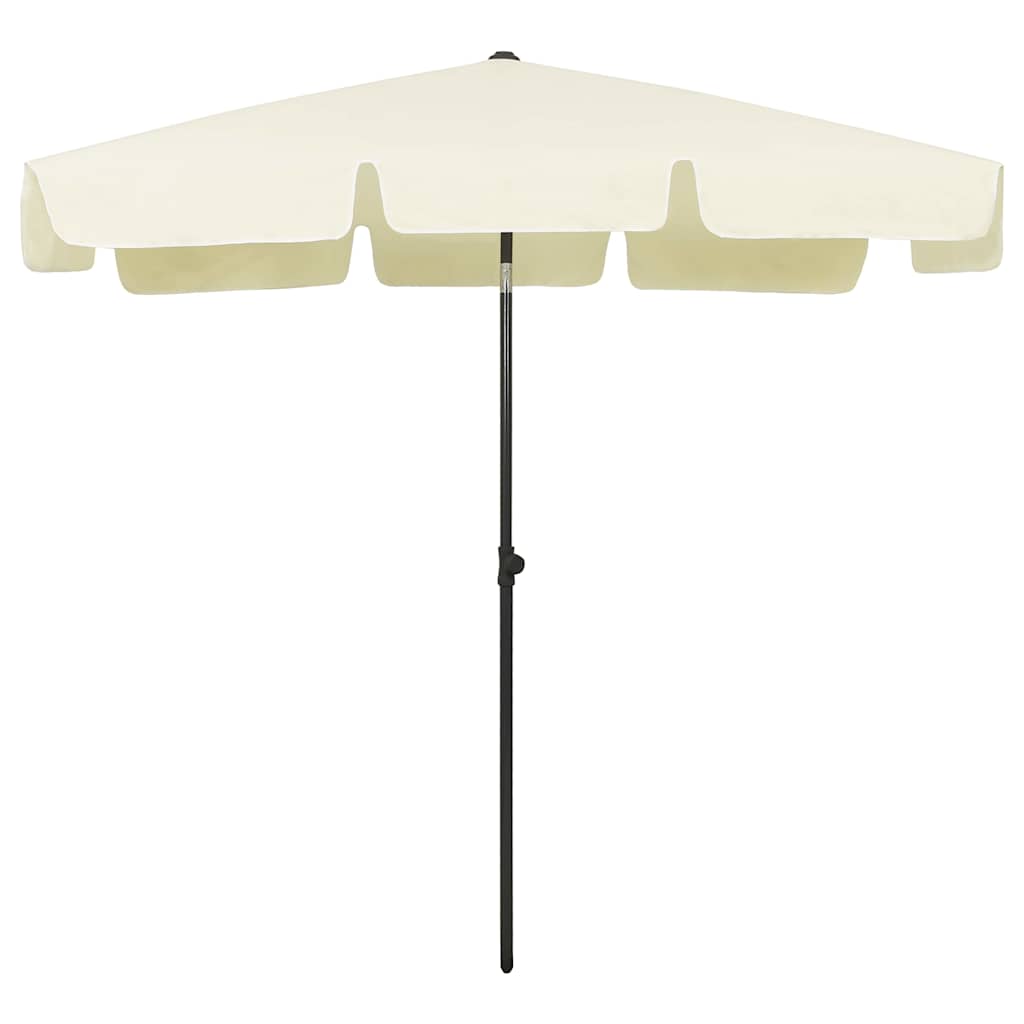 Vidaxl Strandparasol 200x125 cm sandgul