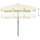 Vidaxl Strandparasol 200x125 cm sandgul