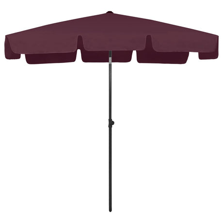 Vidaxl Strandparasol 200x125 cm Bordeaux rød