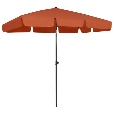 Vidaxx strandparasol 200x125 cm terracotta farvet