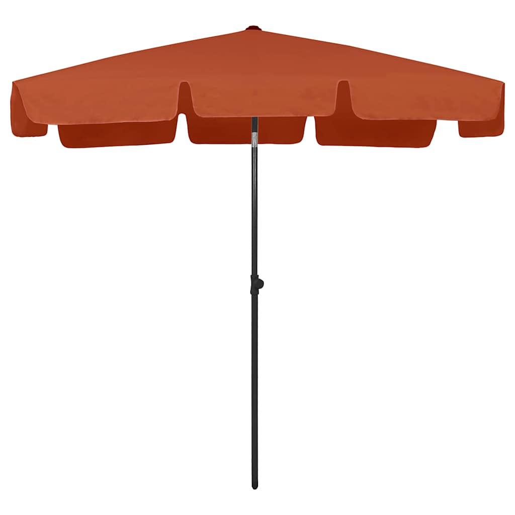 Vidaxx strandparasol 200x125 cm terracotta farvet