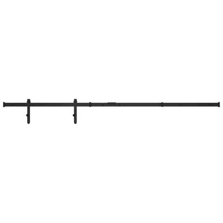 Vidaxl Suspension Set til mini -skiver -dør 200 cm kulstofstål