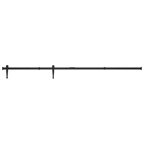 Vidaxl Suspension Set til mini -skiver -dør 200 cm kulstofstål