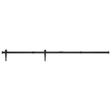 Vidaxl Suspension Set til mini -skiver -dør 152 cm kulstofstål