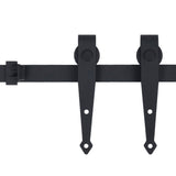 Vidaxl Suspension Set til mini -skiver -dør 152 cm kulstofstål