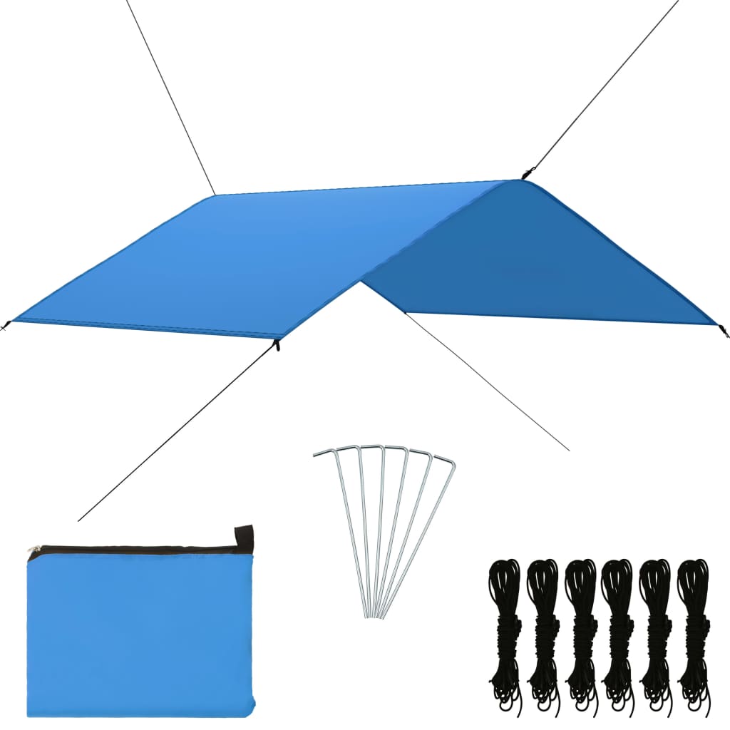 Vidaxl Cover Sail 4x4 m blå