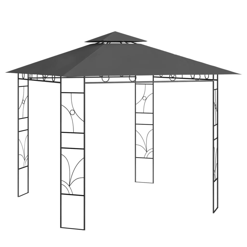 Vidaxl Arbor 160 g m² 3x3x2,7 m anthracit -farvet