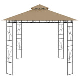Vidaxl Arbor 160 g m² 4x3x2,7 m taupe